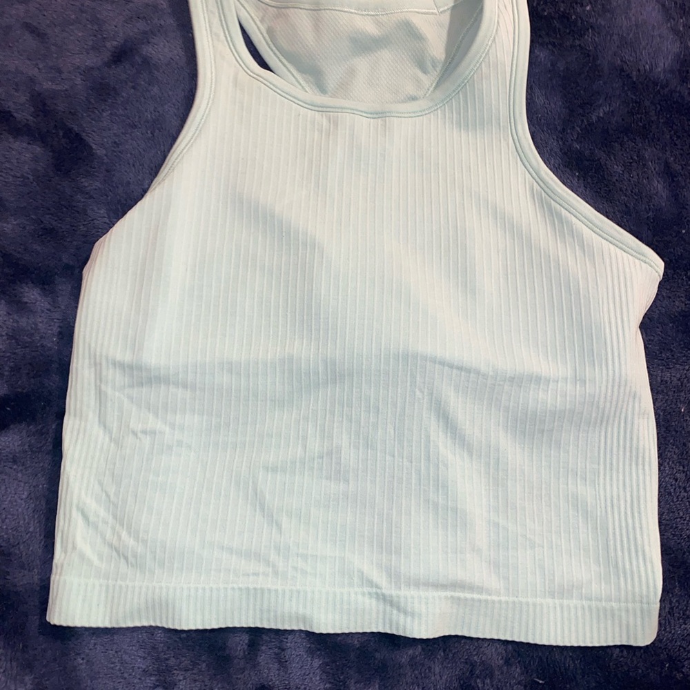Mint Green Ribbed Tank Top